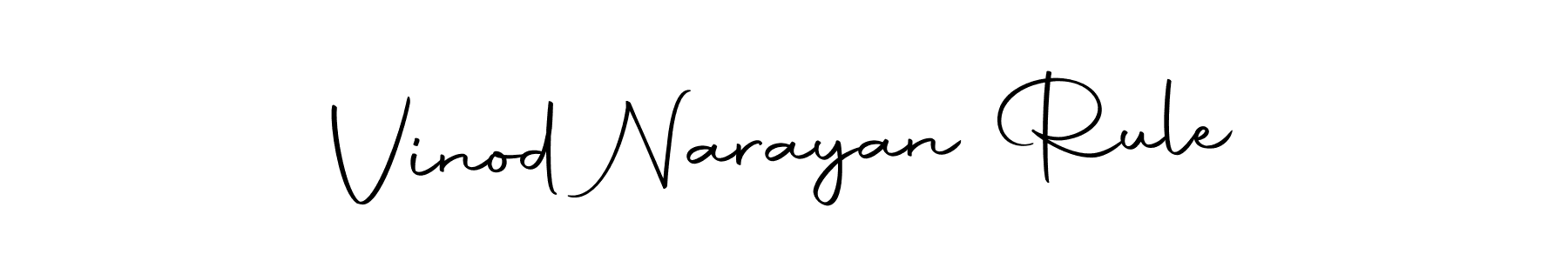 The best way (Autography-DOLnW) to make a short signature is to pick only two or three words in your name. The name Vinod Narayan Rule include a total of six letters. For converting this name. Vinod Narayan Rule signature style 10 images and pictures png