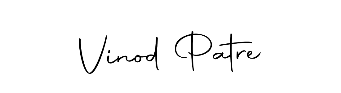 Design your own signature with our free online signature maker. With this signature software, you can create a handwritten (Autography-DOLnW) signature for name Vinod Patre. Vinod Patre signature style 10 images and pictures png