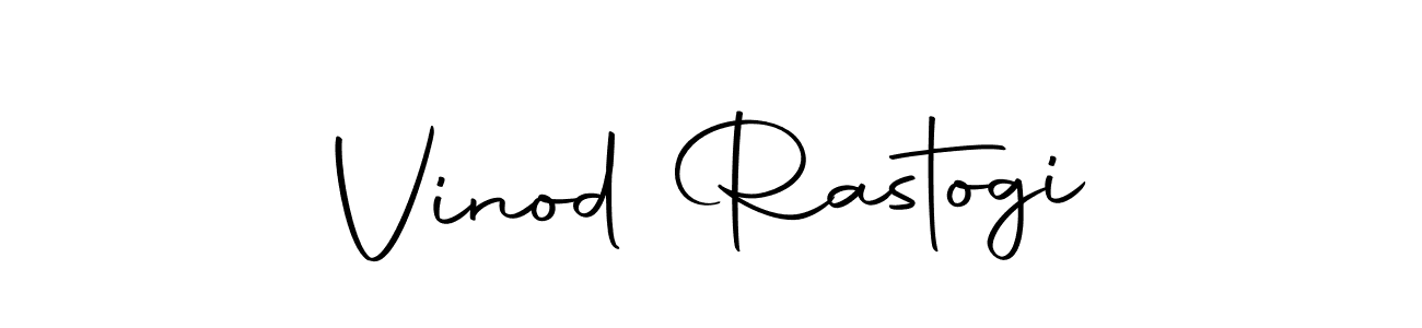 Create a beautiful signature design for name Vinod Rastogi. With this signature (Autography-DOLnW) fonts, you can make a handwritten signature for free. Vinod Rastogi signature style 10 images and pictures png