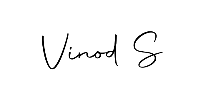Vinod S stylish signature style. Best Handwritten Sign (Autography-DOLnW) for my name. Handwritten Signature Collection Ideas for my name Vinod S. Vinod S signature style 10 images and pictures png
