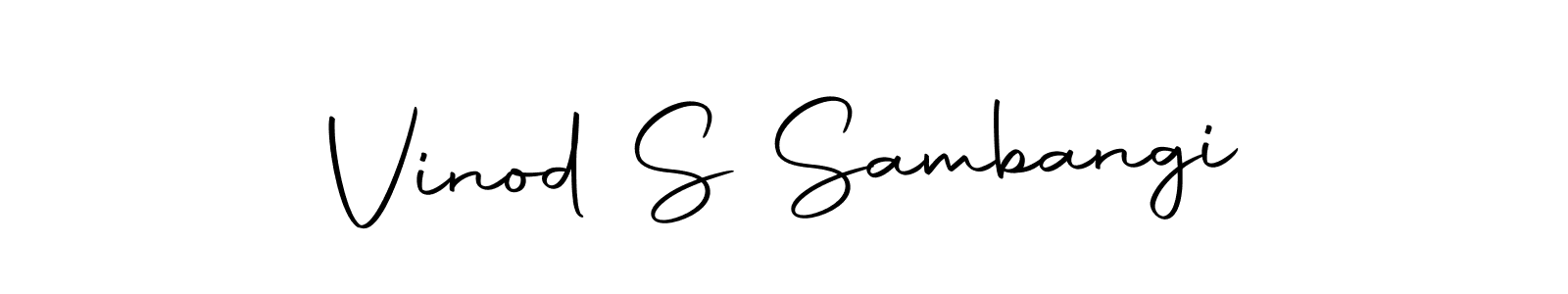 Design your own signature with our free online signature maker. With this signature software, you can create a handwritten (Autography-DOLnW) signature for name Vinod S Sambangi. Vinod S Sambangi signature style 10 images and pictures png