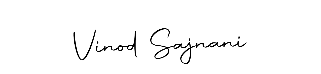 Use a signature maker to create a handwritten signature online. With this signature software, you can design (Autography-DOLnW) your own signature for name Vinod Sajnani. Vinod Sajnani signature style 10 images and pictures png