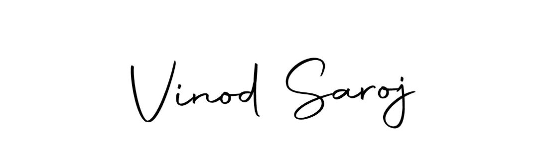 Use a signature maker to create a handwritten signature online. With this signature software, you can design (Autography-DOLnW) your own signature for name Vinod Saroj. Vinod Saroj signature style 10 images and pictures png