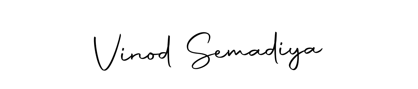 How to make Vinod Semadiya signature? Autography-DOLnW is a professional autograph style. Create handwritten signature for Vinod Semadiya name. Vinod Semadiya signature style 10 images and pictures png