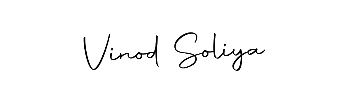 How to make Vinod Soliya signature? Autography-DOLnW is a professional autograph style. Create handwritten signature for Vinod Soliya name. Vinod Soliya signature style 10 images and pictures png