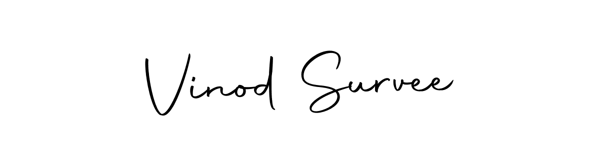 Also we have Vinod Survee name is the best signature style. Create professional handwritten signature collection using Autography-DOLnW autograph style. Vinod Survee signature style 10 images and pictures png