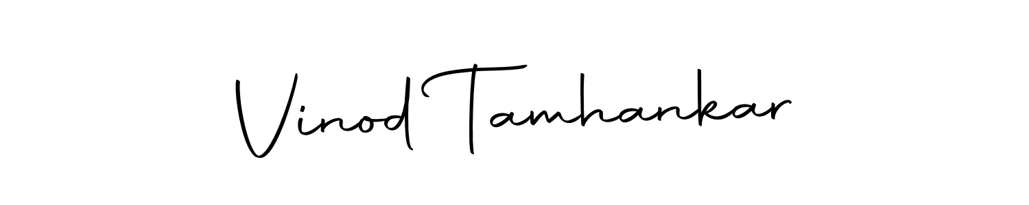 Use a signature maker to create a handwritten signature online. With this signature software, you can design (Autography-DOLnW) your own signature for name Vinod Tamhankar. Vinod Tamhankar signature style 10 images and pictures png