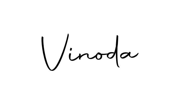 Create a beautiful signature design for name Vinoda. With this signature (Autography-DOLnW) fonts, you can make a handwritten signature for free. Vinoda signature style 10 images and pictures png