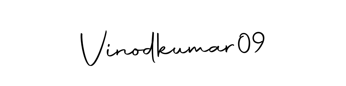 Make a beautiful signature design for name Vinodkumar09. With this signature (Autography-DOLnW) style, you can create a handwritten signature for free. Vinodkumar09 signature style 10 images and pictures png