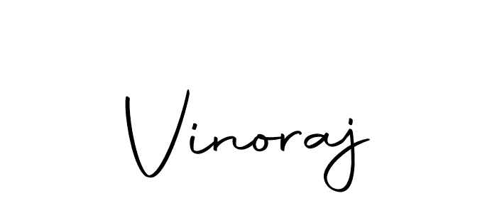 Make a beautiful signature design for name Vinoraj. With this signature (Autography-DOLnW) style, you can create a handwritten signature for free. Vinoraj signature style 10 images and pictures png