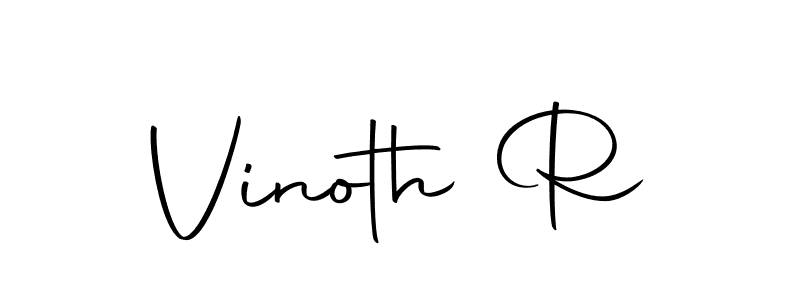 Design your own signature with our free online signature maker. With this signature software, you can create a handwritten (Autography-DOLnW) signature for name Vinoth R. Vinoth R signature style 10 images and pictures png