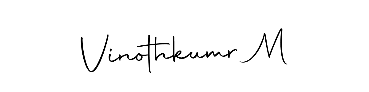Also we have Vinothkumr M name is the best signature style. Create professional handwritten signature collection using Autography-DOLnW autograph style. Vinothkumr M signature style 10 images and pictures png