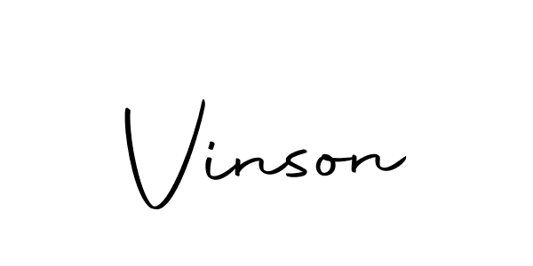 You should practise on your own different ways (Autography-DOLnW) to write your name (Vinson) in signature. don't let someone else do it for you. Vinson signature style 10 images and pictures png