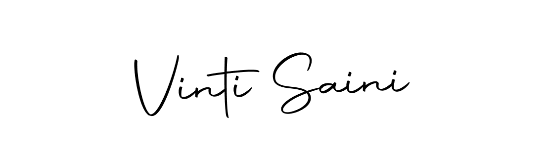 Vinti Saini stylish signature style. Best Handwritten Sign (Autography-DOLnW) for my name. Handwritten Signature Collection Ideas for my name Vinti Saini. Vinti Saini signature style 10 images and pictures png