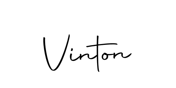 You should practise on your own different ways (Autography-DOLnW) to write your name (Vinton) in signature. don't let someone else do it for you. Vinton signature style 10 images and pictures png