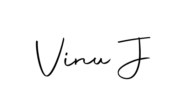 How to make Vinu J signature? Autography-DOLnW is a professional autograph style. Create handwritten signature for Vinu J name. Vinu J signature style 10 images and pictures png