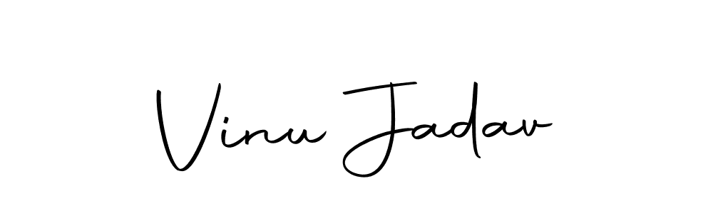 You should practise on your own different ways (Autography-DOLnW) to write your name (Vinu Jadav) in signature. don't let someone else do it for you. Vinu Jadav signature style 10 images and pictures png