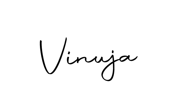 Design your own signature with our free online signature maker. With this signature software, you can create a handwritten (Autography-DOLnW) signature for name Vinuja. Vinuja signature style 10 images and pictures png