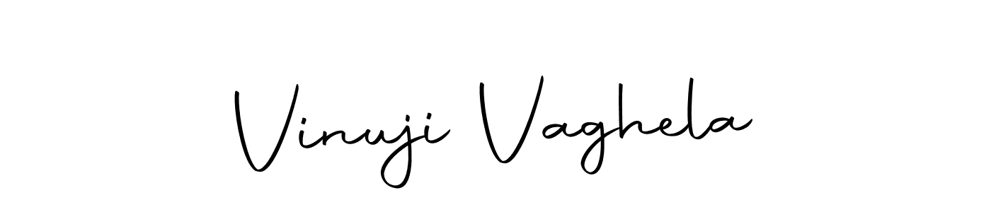 Make a beautiful signature design for name Vinuji Vaghela. With this signature (Autography-DOLnW) style, you can create a handwritten signature for free. Vinuji Vaghela signature style 10 images and pictures png