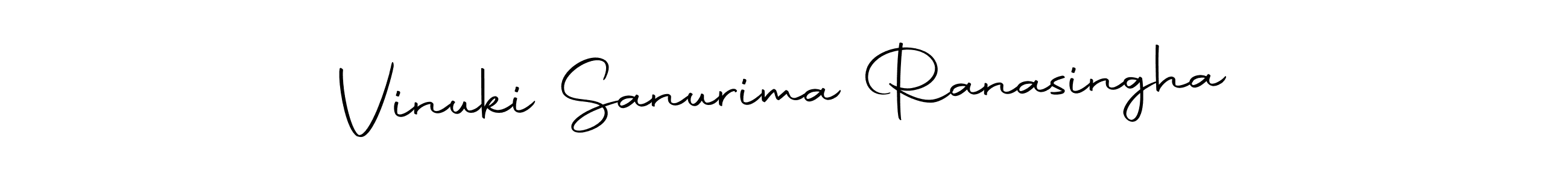 Make a beautiful signature design for name Vinuki Sanurima Ranasingha. With this signature (Autography-DOLnW) style, you can create a handwritten signature for free. Vinuki Sanurima Ranasingha signature style 10 images and pictures png