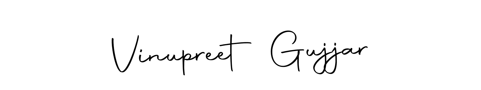 Make a beautiful signature design for name Vinupreet Gujjar. Use this online signature maker to create a handwritten signature for free. Vinupreet Gujjar signature style 10 images and pictures png