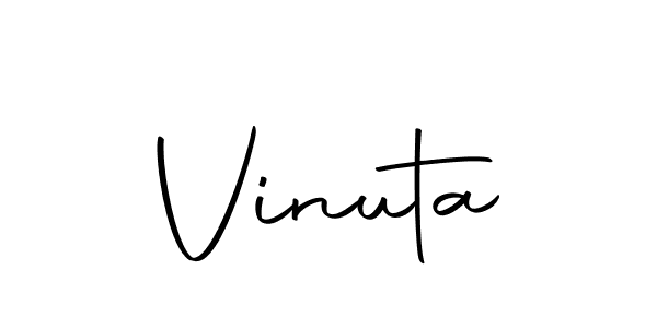 How to make Vinuta signature? Autography-DOLnW is a professional autograph style. Create handwritten signature for Vinuta name. Vinuta signature style 10 images and pictures png