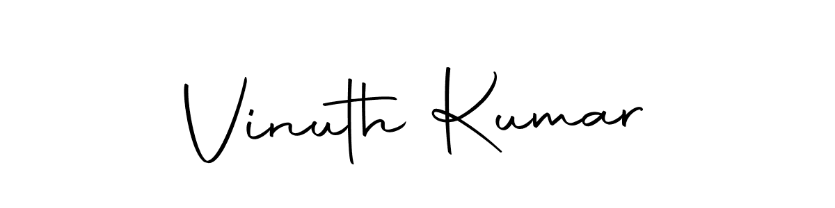 Also we have Vinuth Kumar name is the best signature style. Create professional handwritten signature collection using Autography-DOLnW autograph style. Vinuth Kumar signature style 10 images and pictures png