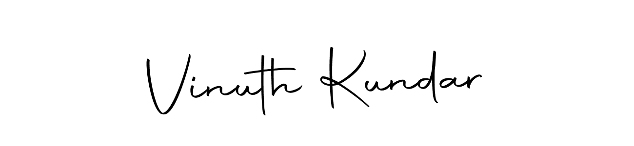 Use a signature maker to create a handwritten signature online. With this signature software, you can design (Autography-DOLnW) your own signature for name Vinuth Kundar. Vinuth Kundar signature style 10 images and pictures png