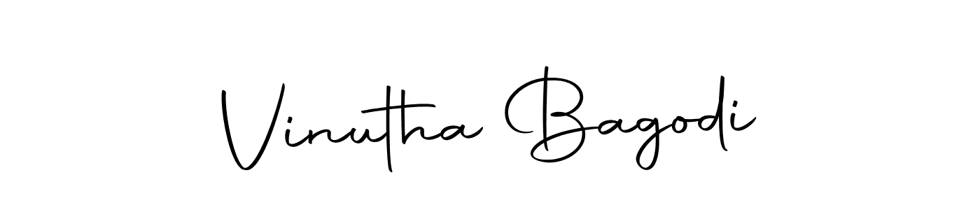 Create a beautiful signature design for name Vinutha Bagodi. With this signature (Autography-DOLnW) fonts, you can make a handwritten signature for free. Vinutha Bagodi signature style 10 images and pictures png