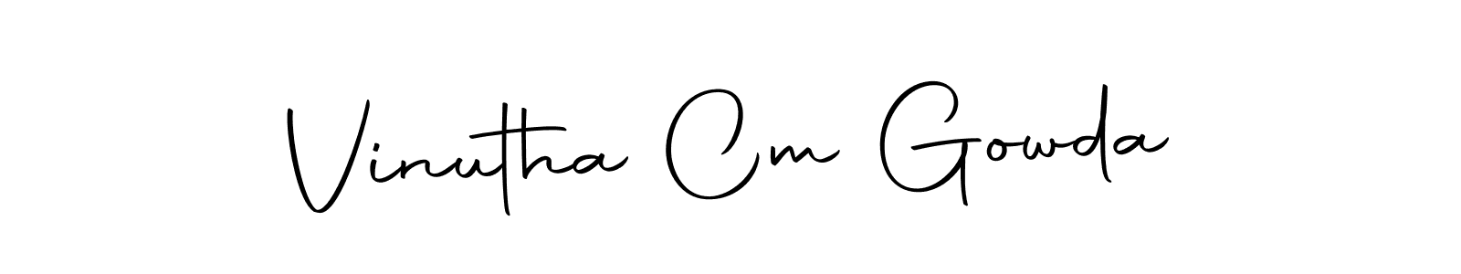 Vinutha Cm Gowda stylish signature style. Best Handwritten Sign (Autography-DOLnW) for my name. Handwritten Signature Collection Ideas for my name Vinutha Cm Gowda. Vinutha Cm Gowda signature style 10 images and pictures png