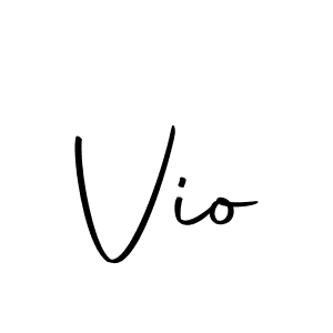 Use a signature maker to create a handwritten signature online. With this signature software, you can design (Autography-DOLnW) your own signature for name Vio. Vio signature style 10 images and pictures png