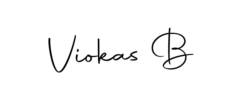 You can use this online signature creator to create a handwritten signature for the name Viokas B. This is the best online autograph maker. Viokas B signature style 10 images and pictures png