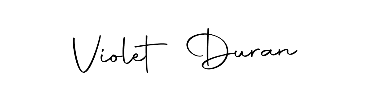 How to make Violet Duran name signature. Use Autography-DOLnW style for creating short signs online. This is the latest handwritten sign. Violet Duran signature style 10 images and pictures png