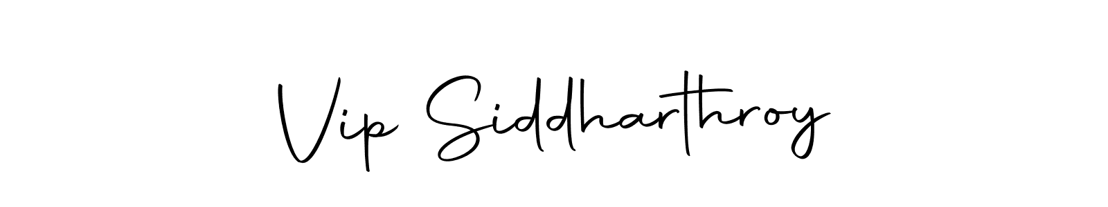 Also we have Vip Siddharthroy name is the best signature style. Create professional handwritten signature collection using Autography-DOLnW autograph style. Vip Siddharthroy signature style 10 images and pictures png