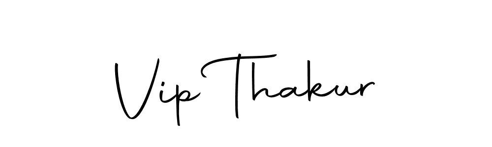 Use a signature maker to create a handwritten signature online. With this signature software, you can design (Autography-DOLnW) your own signature for name Vip Thakur. Vip Thakur signature style 10 images and pictures png