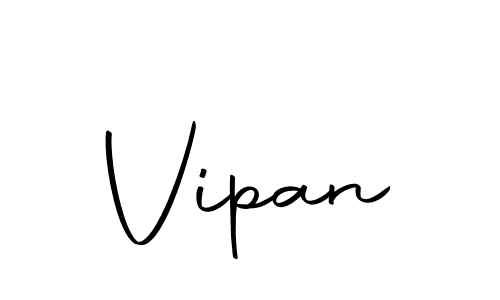 Design your own signature with our free online signature maker. With this signature software, you can create a handwritten (Autography-DOLnW) signature for name Vipan. Vipan signature style 10 images and pictures png