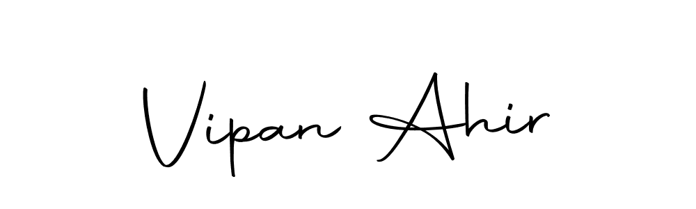 Make a beautiful signature design for name Vipan Ahir. With this signature (Autography-DOLnW) style, you can create a handwritten signature for free. Vipan Ahir signature style 10 images and pictures png