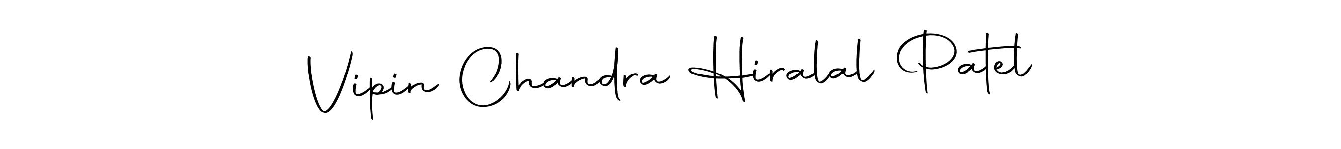 Make a short Vipin Chandra Hiralal Patel signature style. Manage your documents anywhere anytime using Autography-DOLnW. Create and add eSignatures, submit forms, share and send files easily. Vipin Chandra Hiralal Patel signature style 10 images and pictures png