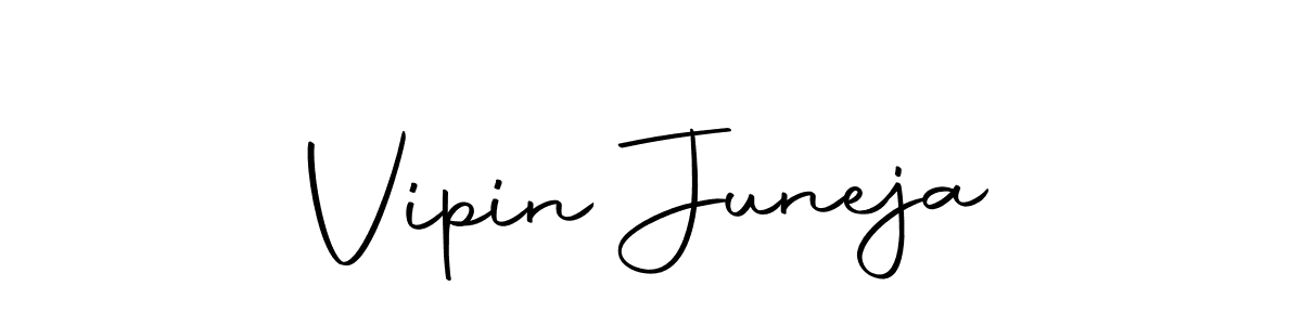 Vipin Juneja stylish signature style. Best Handwritten Sign (Autography-DOLnW) for my name. Handwritten Signature Collection Ideas for my name Vipin Juneja. Vipin Juneja signature style 10 images and pictures png