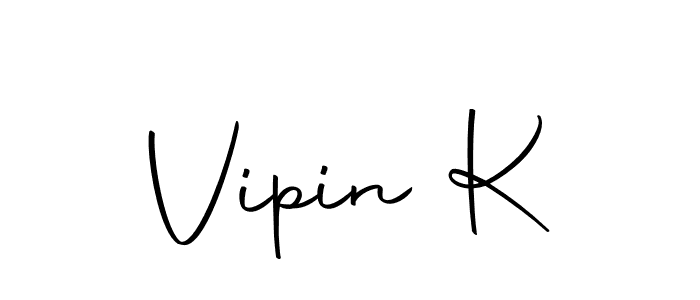 Make a beautiful signature design for name Vipin K. With this signature (Autography-DOLnW) style, you can create a handwritten signature for free. Vipin K signature style 10 images and pictures png