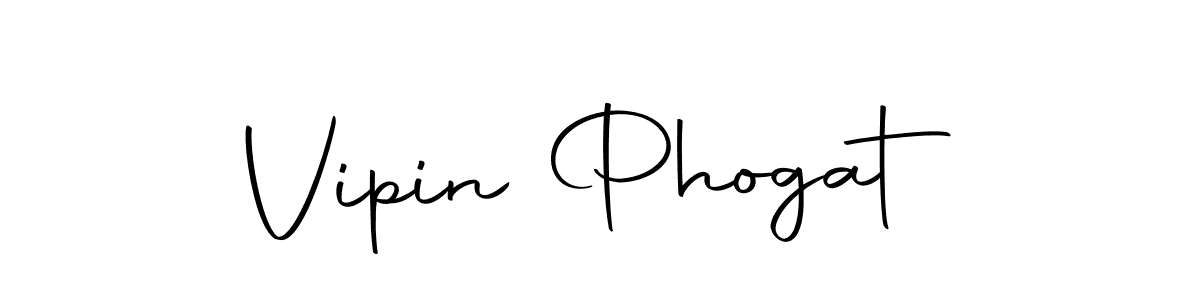 How to make Vipin Phogat name signature. Use Autography-DOLnW style for creating short signs online. This is the latest handwritten sign. Vipin Phogat signature style 10 images and pictures png