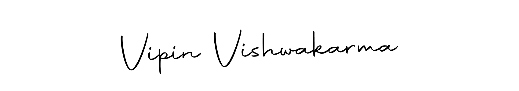 Create a beautiful signature design for name Vipin Vishwakarma. With this signature (Autography-DOLnW) fonts, you can make a handwritten signature for free. Vipin Vishwakarma signature style 10 images and pictures png