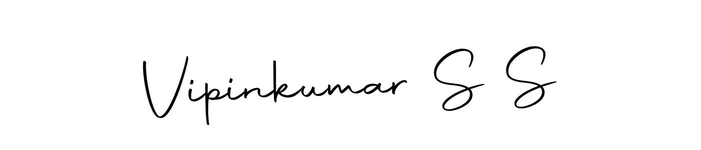 Create a beautiful signature design for name Vipinkumar S S. With this signature (Autography-DOLnW) fonts, you can make a handwritten signature for free. Vipinkumar S S signature style 10 images and pictures png