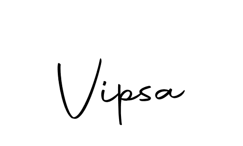 Design your own signature with our free online signature maker. With this signature software, you can create a handwritten (Autography-DOLnW) signature for name Vipsa. Vipsa signature style 10 images and pictures png