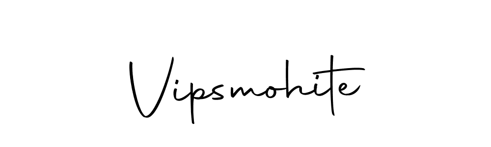 Make a beautiful signature design for name Vipsmohite. With this signature (Autography-DOLnW) style, you can create a handwritten signature for free. Vipsmohite signature style 10 images and pictures png