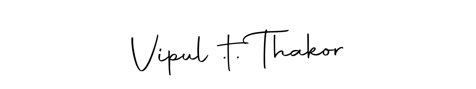 Here are the top 10 professional signature styles for the name Vipul .t. Thakor. These are the best autograph styles you can use for your name. Vipul .t. Thakor signature style 10 images and pictures png