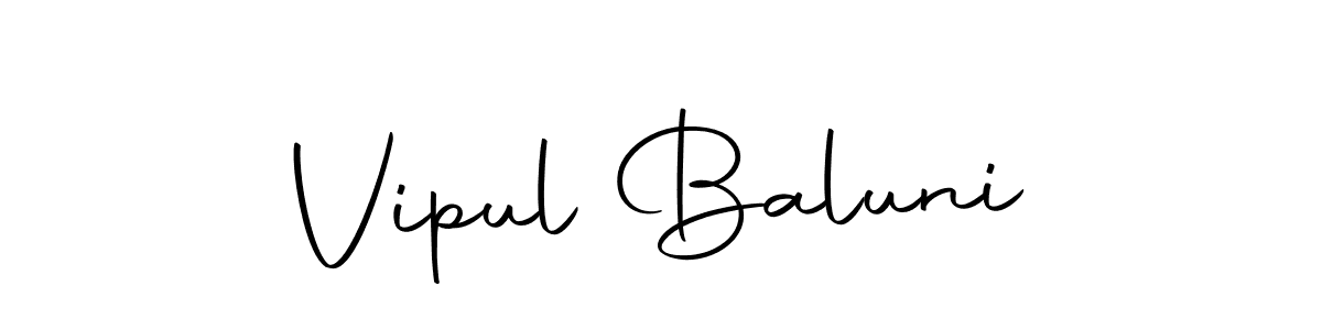 Vipul Baluni stylish signature style. Best Handwritten Sign (Autography-DOLnW) for my name. Handwritten Signature Collection Ideas for my name Vipul Baluni. Vipul Baluni signature style 10 images and pictures png