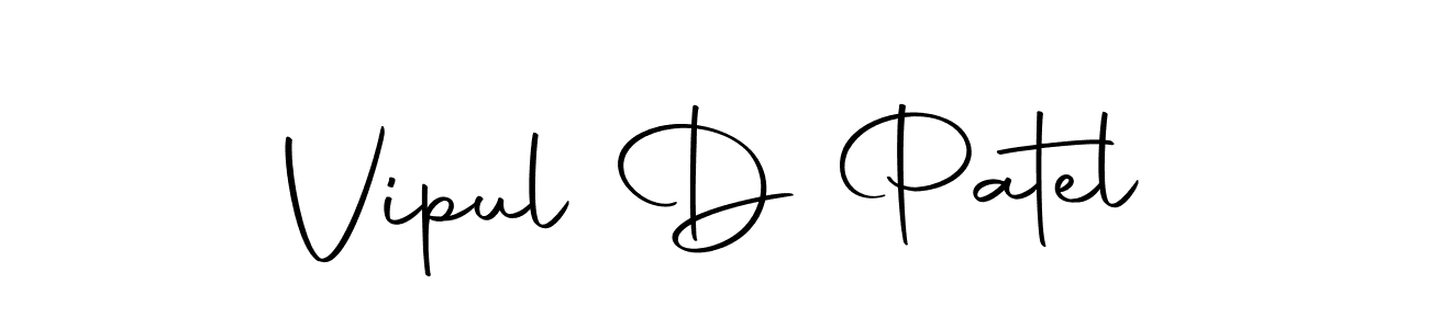 Design your own signature with our free online signature maker. With this signature software, you can create a handwritten (Autography-DOLnW) signature for name Vipul D Patel. Vipul D Patel signature style 10 images and pictures png