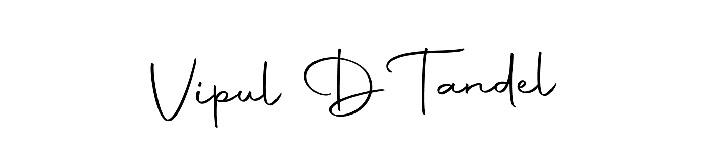 Create a beautiful signature design for name Vipul D Tandel. With this signature (Autography-DOLnW) fonts, you can make a handwritten signature for free. Vipul D Tandel signature style 10 images and pictures png