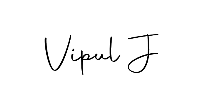 The best way (Autography-DOLnW) to make a short signature is to pick only two or three words in your name. The name Vipul J include a total of six letters. For converting this name. Vipul J signature style 10 images and pictures png